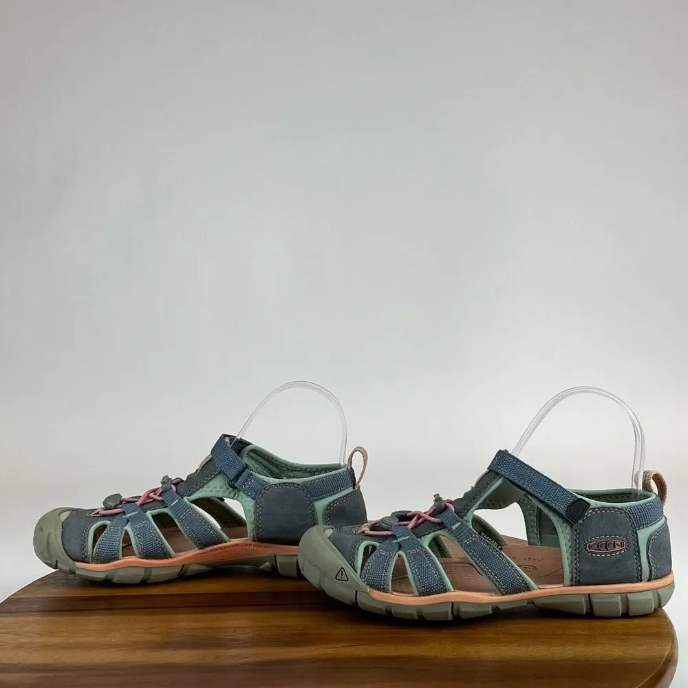 Big‎ Kids Keen Seacamp II CNX Blue Casual Athletic Water Sport Sandals Size 5 Y